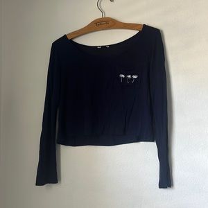 Palm Tree Cropped Ling Sleeve